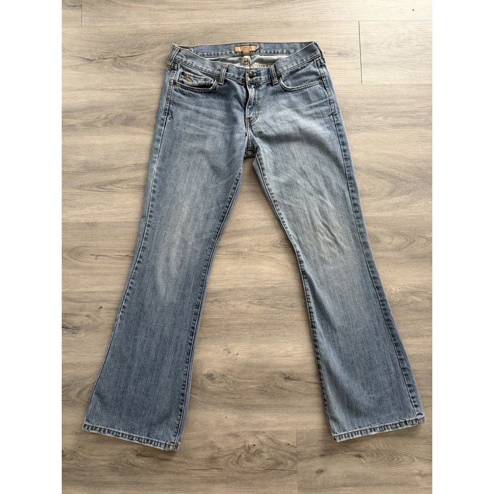 VTG Y2K Abercrombie Fitch Low Rise Bootcut Flare Jeans Preppy Womens Size 8R
